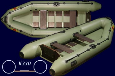 моторная надувний човен для рыбалки і охоты Кажан 330
