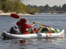 весельная надувная лодка для рыбалки Фишер со сланью